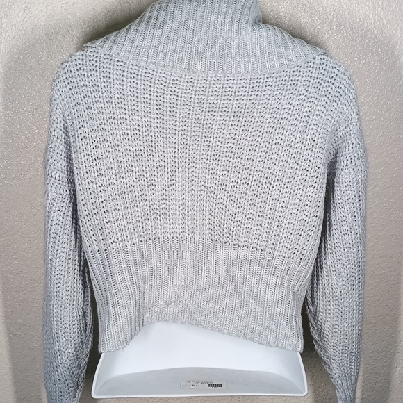 Grey FTC with Love Sweater w zipper - Picture 5 of 5